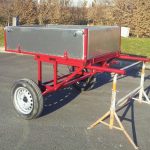 Tombereau hippomobile traction animale avec caisse en aluminium