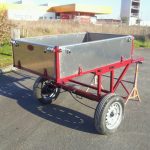 Tombereau hippomobile traction animale avec caisse en aluminium – Image 2