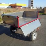 Tombereau hippomobile traction animale avec caisse en aluminium – Image 3