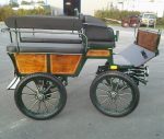 Calèche wagonnette loisir 6 places finition bois vernis – Image 2