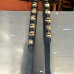 Grelotière barre de fesse en cuir
