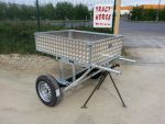 Tombereau hippomobile traction animale chassis galvanisé