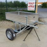 Tombereau hippomobile traction animale chassis galvanisé
