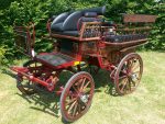 Calèche wagonnette loisir 6 places modèle luxe avec roues bois