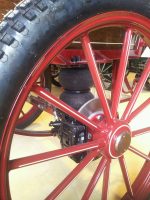 Roue pneumatique moyeu fixe pour calèche – Image 2
