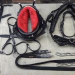 Harnais d'attelage paire ânes et mules