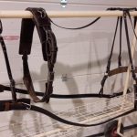 harnais d'attelage cuir pour ane en simple