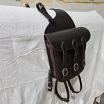 sacoche double en cuir rando – Image 2
