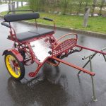 Calèche gig 2 roues pneumatiques