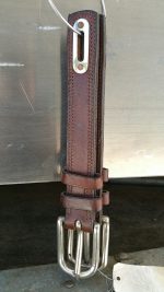 Boucleteaux à mortaise en cuir