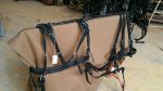 Harnais attelage synthétique doublé cuir paire – Image 2