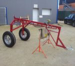 Remorque trinqueballe 2 roues avec treuil