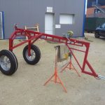 Remorque trinqueballe 2 roues avec treuil