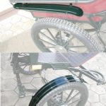 Garde boue en aluminium pour calèche