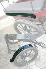 Garde boue en aluminium pour calèche