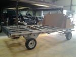 Plateau de roulotte hippomobile en aluminium sur mesure