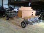 Plateau de roulotte hippomobile en aluminium sur mesure – Image 2