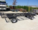 Plateau de roulotte hippomobile en acier sur mesure