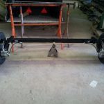 Essieux et roues pour roulotte hippomobile